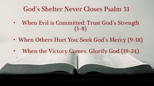 God's Shelter Never Closes