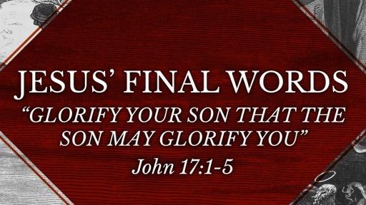 Glorify Your Son that the Son May Glorify You