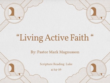 Living Active Faith