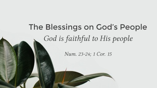 The Blessings on God’s People