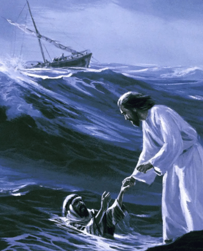 耶稣在水面行走