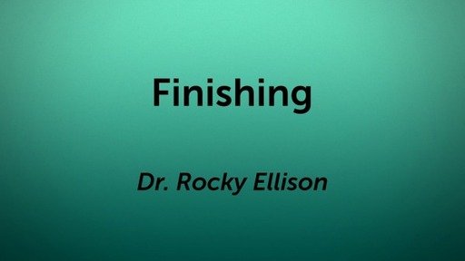 Finishing (Easter Service)