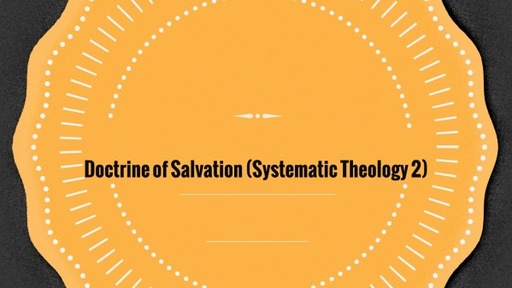 Doctrine of Salvation (Systematic Theology 2)