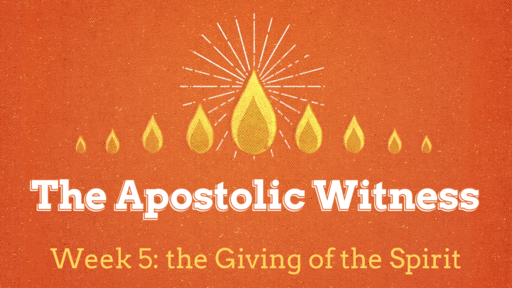 Apostolic Witness 5: The Gift of the Spirit