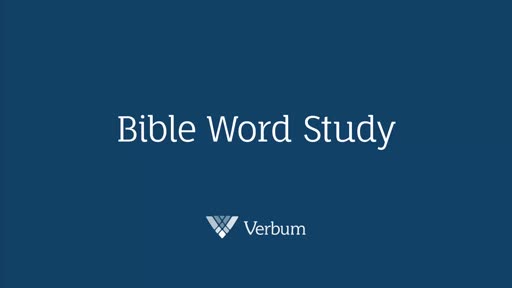 Bible Word Study