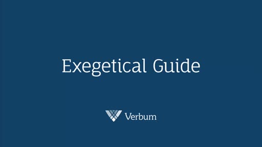 Exegetical Guide