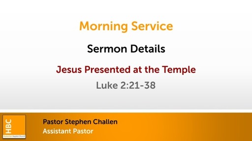 Jesus Presented at the Temple