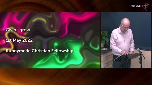 RCF 010522 Communion Service - Dave Food - Givers Grow RCF 010522 Communion Service - Dave Food - Givers Grow