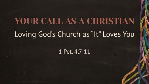 Your Call as a Christian