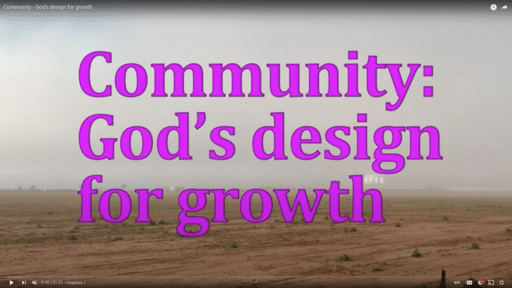 Community  Gods design for growth