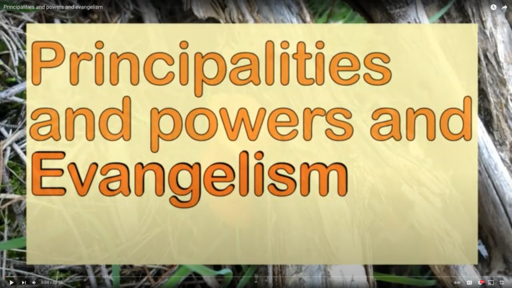 Principalities and powers and evangelism