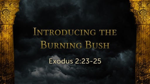 Exodus 2:23-25 - Introducing the Burning Bush