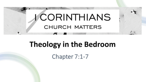 Theology in the Bedroom