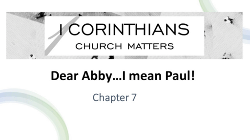 Dear Abby... I Mean Paul!