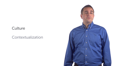 Culture and Contextualization