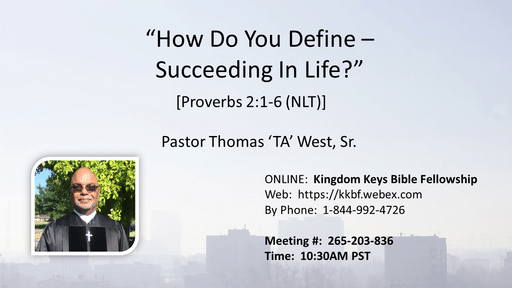 How Do you Define - Succeeding in Life