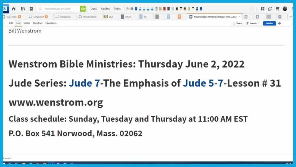 Jude 7-The Emphasis of Jude 5-7 - Logos Sermons