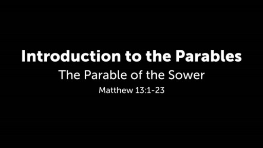 Introduction to the Parables
