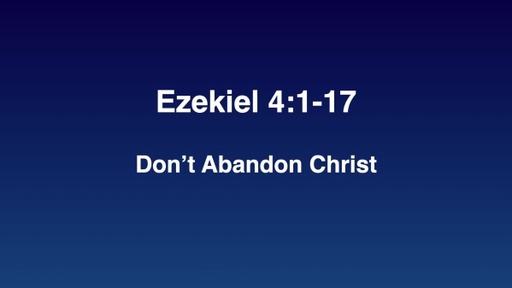 Don't Abandon Christ!
