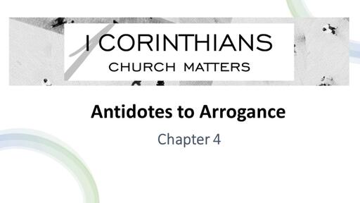 Antidotes to Arrogance 