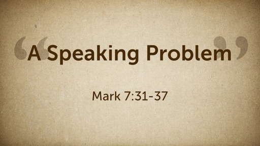A Speaking Problem: Don't Talk About Him