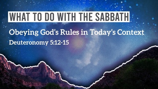 What to do about the Sabbath
