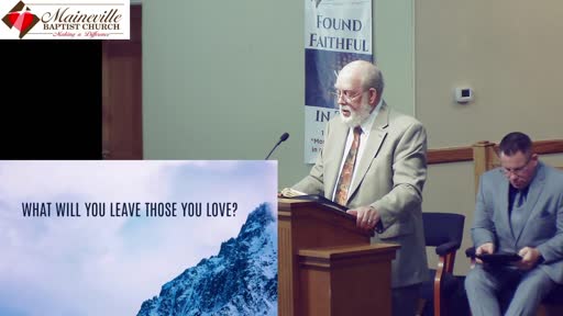 What Will You Leave Those You Love