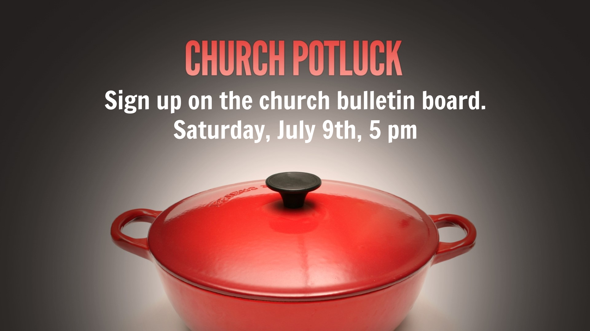 Potluck Supper