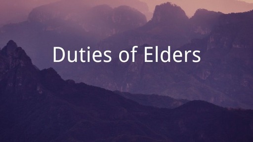 Duties of Elders
