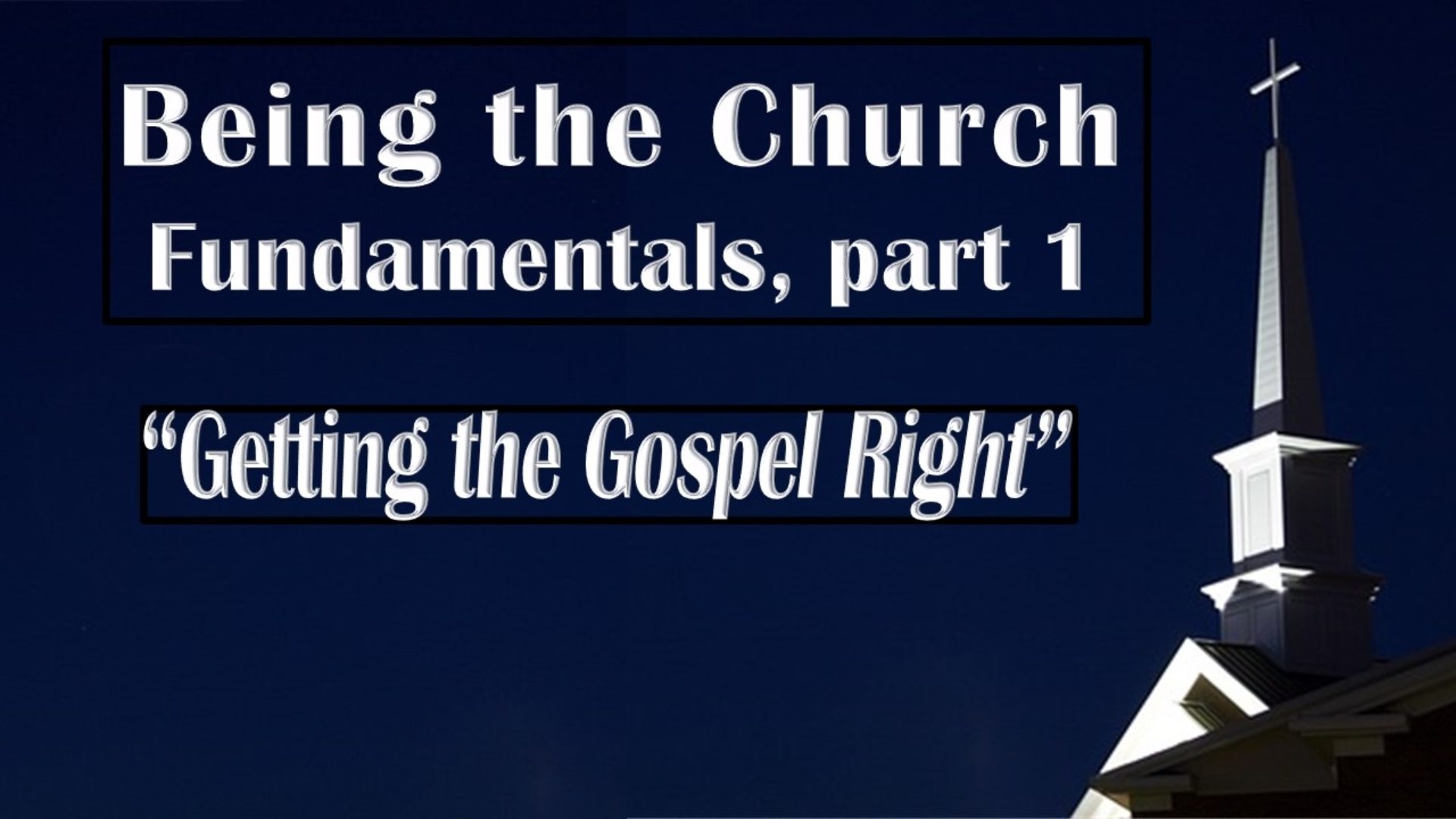 Being the Church: Fundamentals - Faithlife Sermons