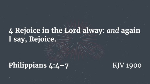 keep Rejoicing.