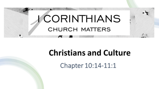 Christians and Culture