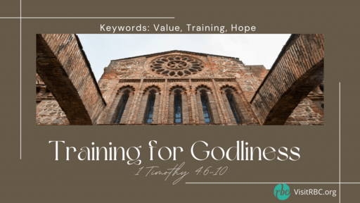 Training for Godliness 