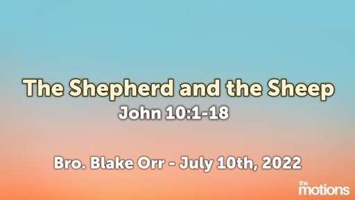 The Shepherd and the Sheep, Sunday Service, July 10, 2022