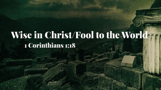 Wise in Christ/Fool to the world