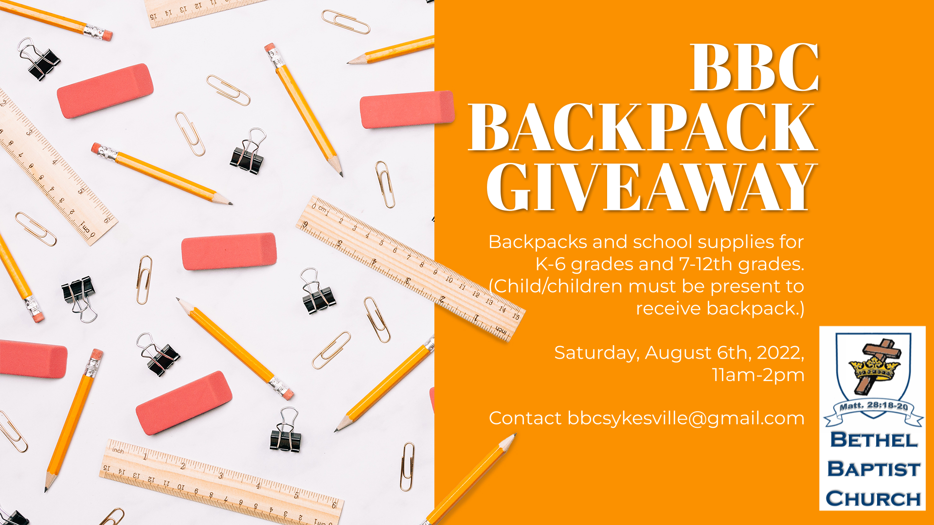 BBC Backpack Giveaway