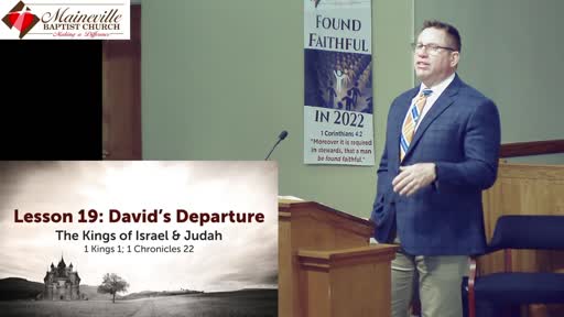 The Kings of Israel: Lesson 19 David's Departure