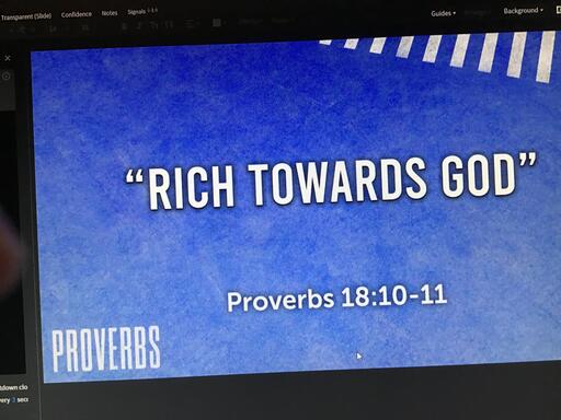 Rich Towards God