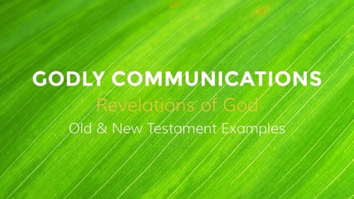 Godly communications