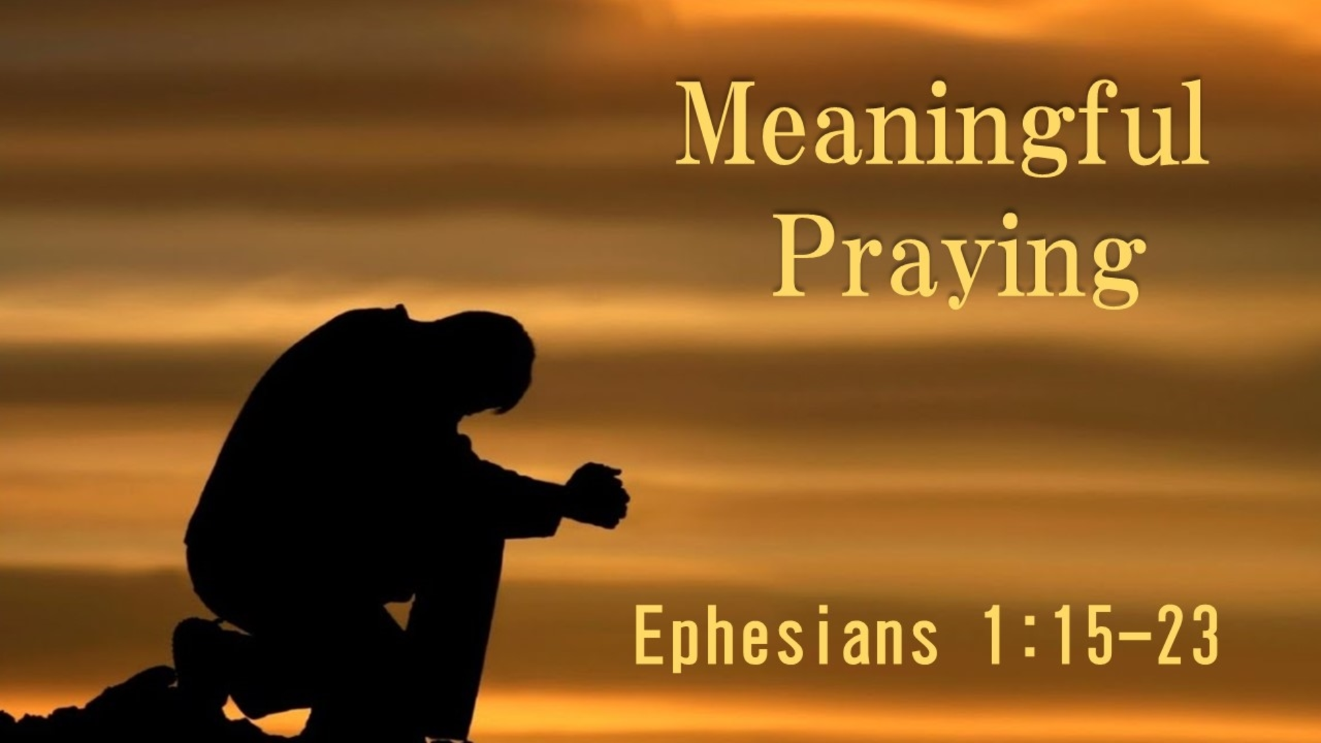 Meaningful Praying - Logos Sermons