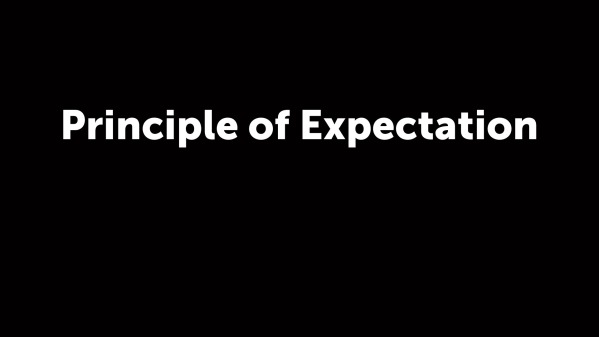 Principle of Expectation