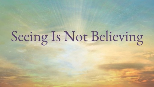 Seeing Is Not Believing