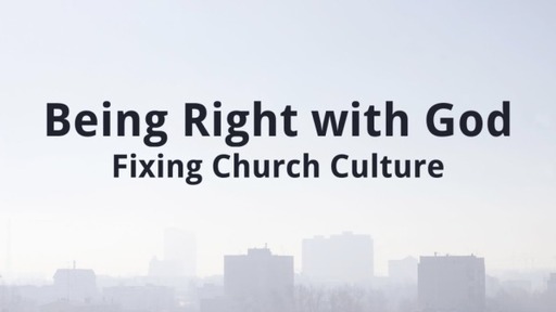 Being Right with God