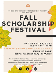 2Nd Annual Fall Scholarship Festival