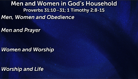 Men and Women in God’s Household