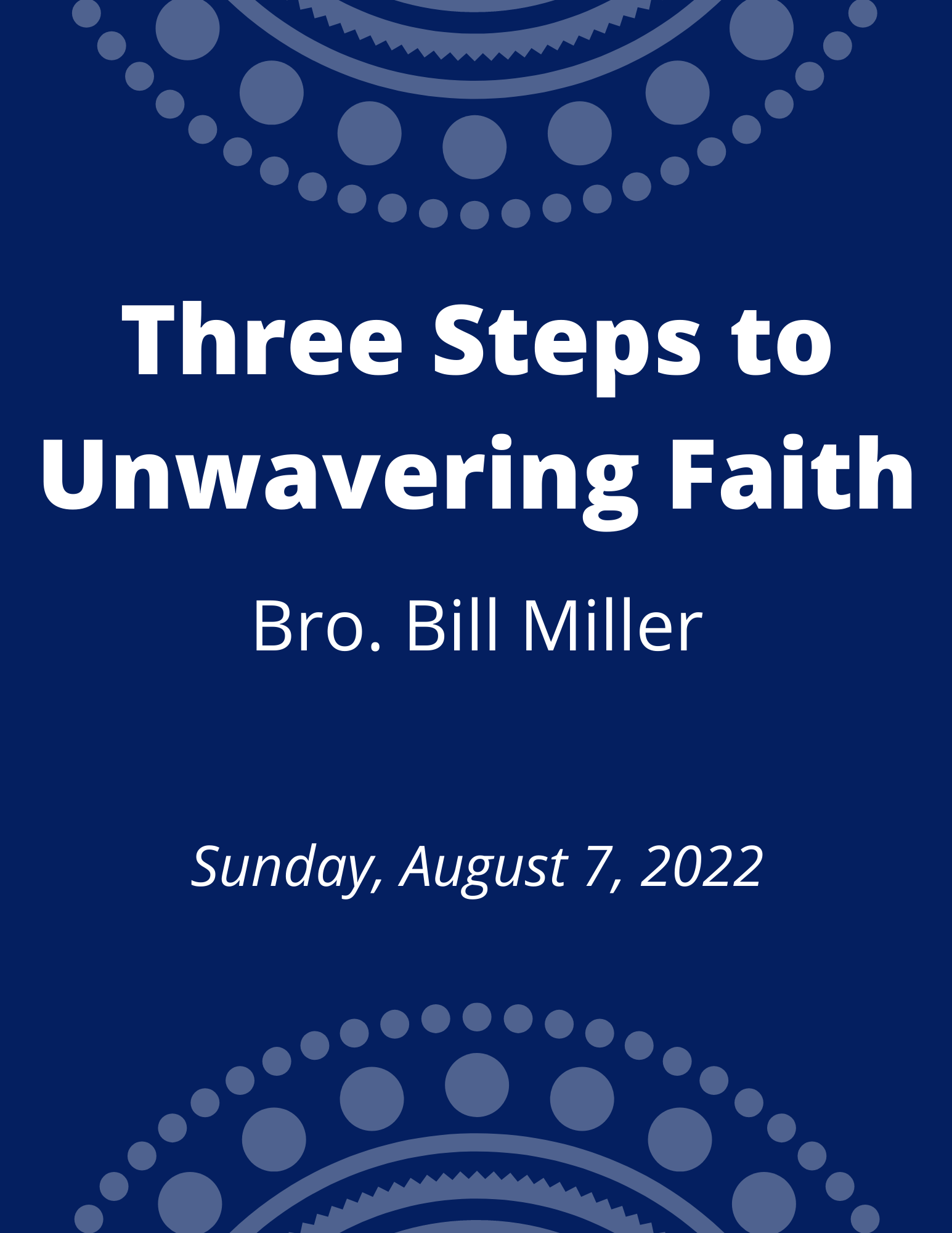 Three Steps to Unwavering Faith - Logos Sermons