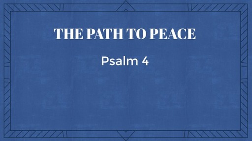 THE PATH TO PEACE