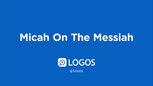 Tech Tip - Micah On The Messiah