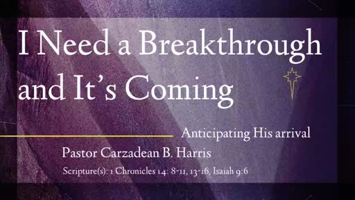 I Need A Breakthrough (Video)