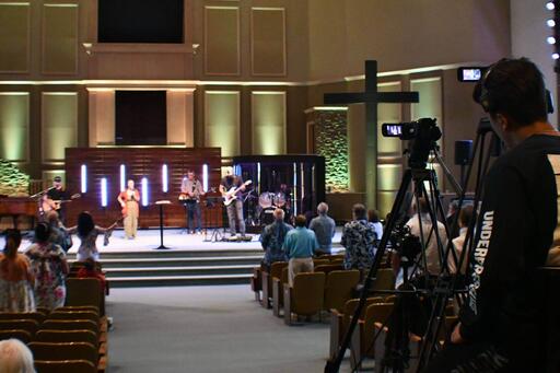 Camera Stage Inside Calvary Bellflower Bellflower CA Camera Stage Inside Calvary Bellflower Bellflower CA